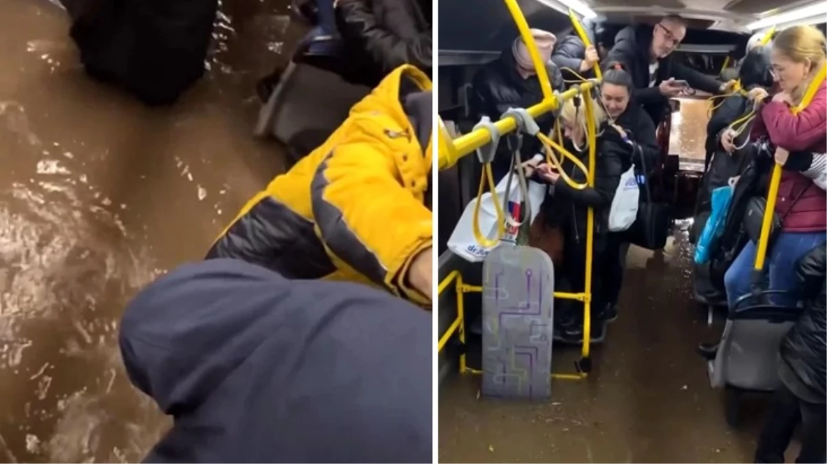 Selin vurduğu Antalya’da içi yolcu dolu otobüs alt geçitte mahsur kaldı