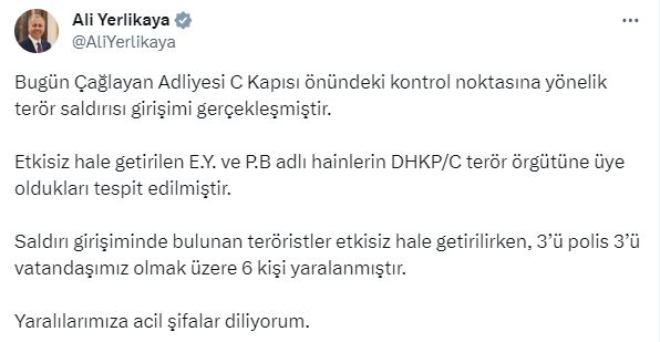 Çağlayan Adliyesi saldırganları DHKP/C terör örgütü üyesi çıktı