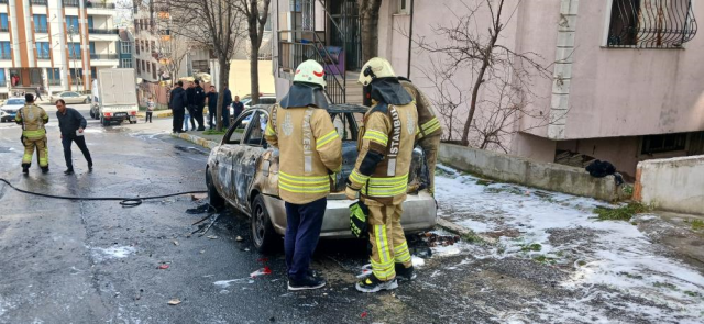 Tartıştığı komşusunu önce bıçakladı sonra arabasını yaktı