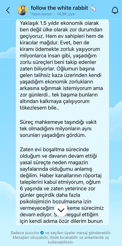 16 aydır kirasını ödeyemeyen Pucca'dan açıklama: Zor durumdayım