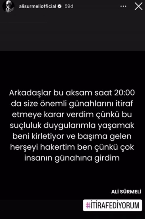 Kürtaj ve vergi kaçırma suçuyla konuşulan Ali Sürmeli: Şikayetçi olduk, itibar etmeyiniz