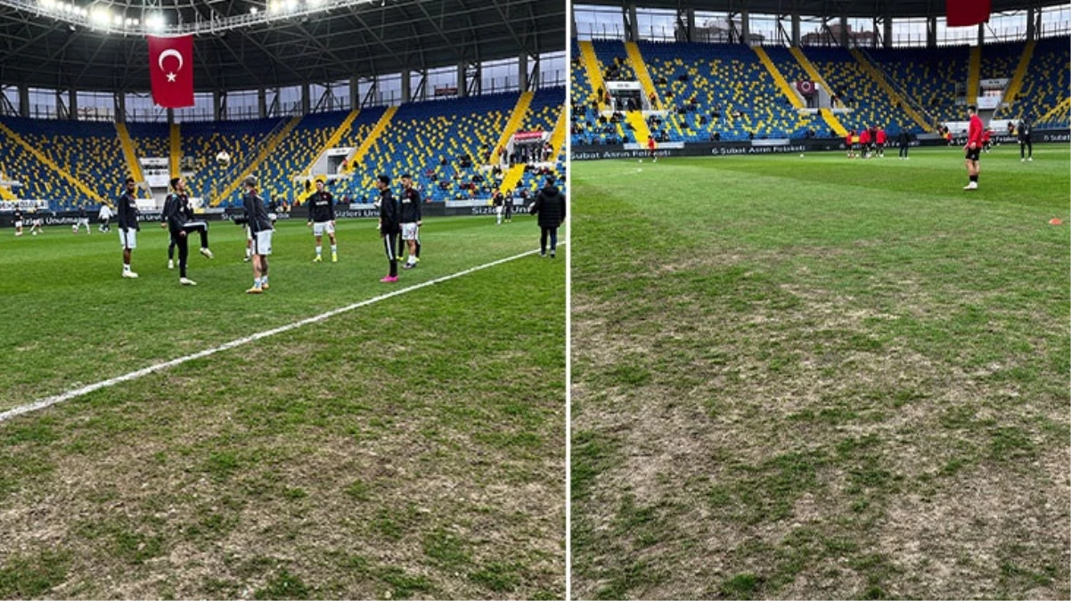 Eryaman Stadyumu’nun zeminini gören herkes aynı yorumu yapıyor: Patates tarlası gibi