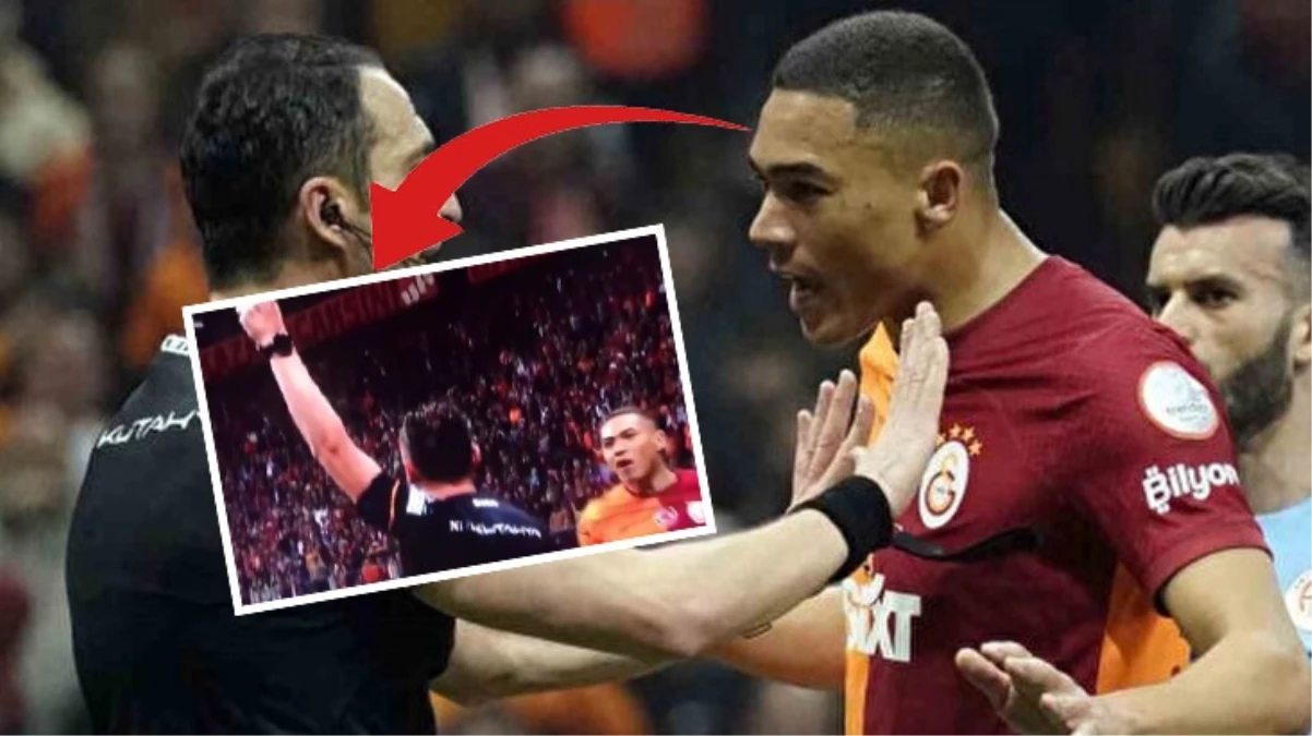 Galatasaraylı Carlos Vinicius’un hakeme küfürlü tepkisi sosyal medyanın gündeminde