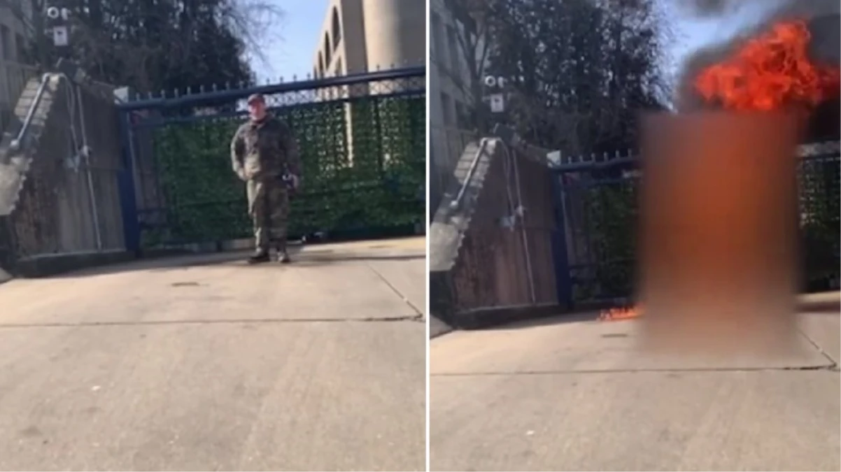 Gazze’deki soykırıma karşı çıkan ABD’li asker kendini ateşe verdi