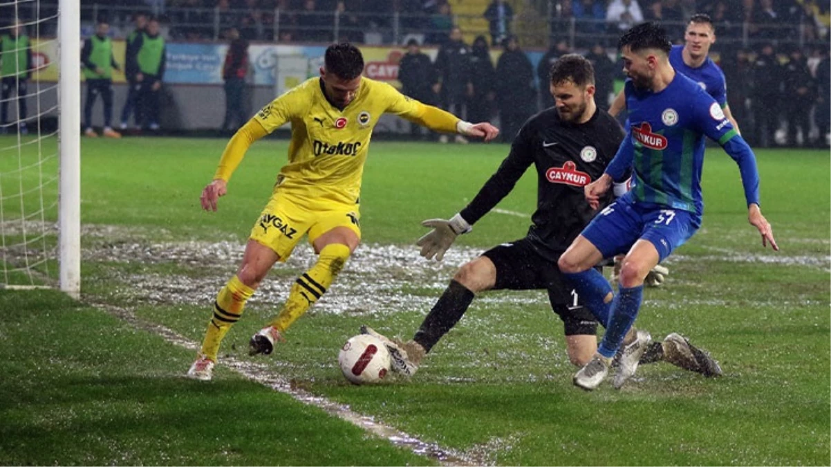 Kanarya geriden gelip kazandı! Fenerbahçe, Çaykur Rizespor’u deplasmanda 3-1 yendi