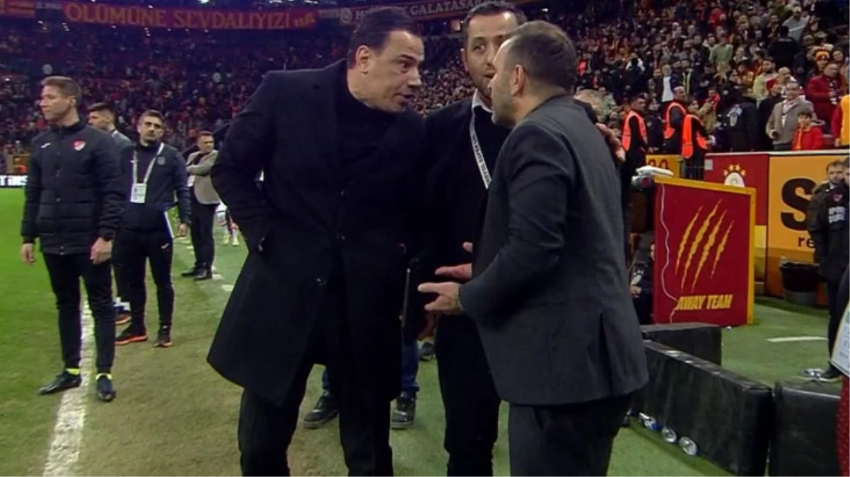 Maç sonu sinirler gerildi! Okan Buruk ve Çağdaş Atan burun buruna geldi