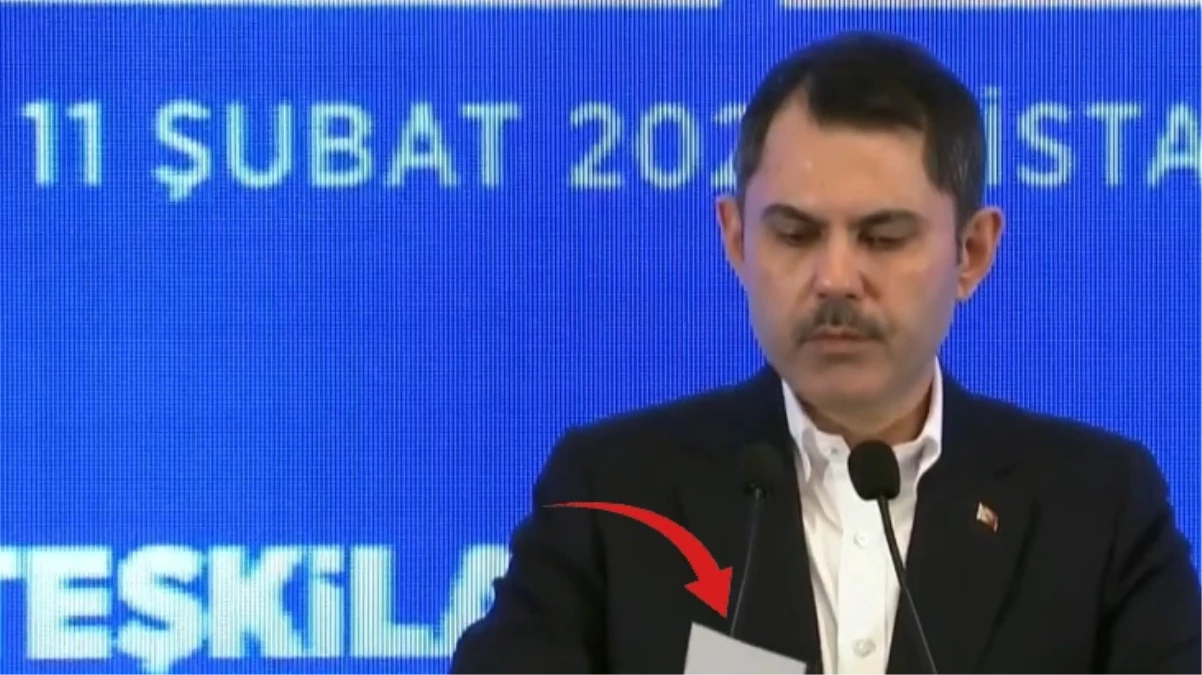 Murat Kurum’dan İmamoğlu gafı! Önüne gelen kağıdı okuyunca hatasını hemen düzeltti