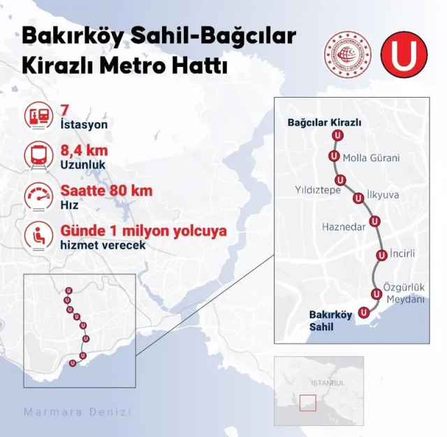 Cumhurbaşkanı Erdoğan, Bakırköy-Kirazlı metrosu açılış sürüşünü yaptı