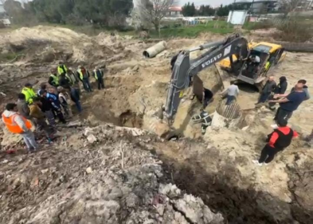 Çerkezköy'de hızlı tren şantiyesinde toprak kayması! 1 işçi göçük altında kaldı