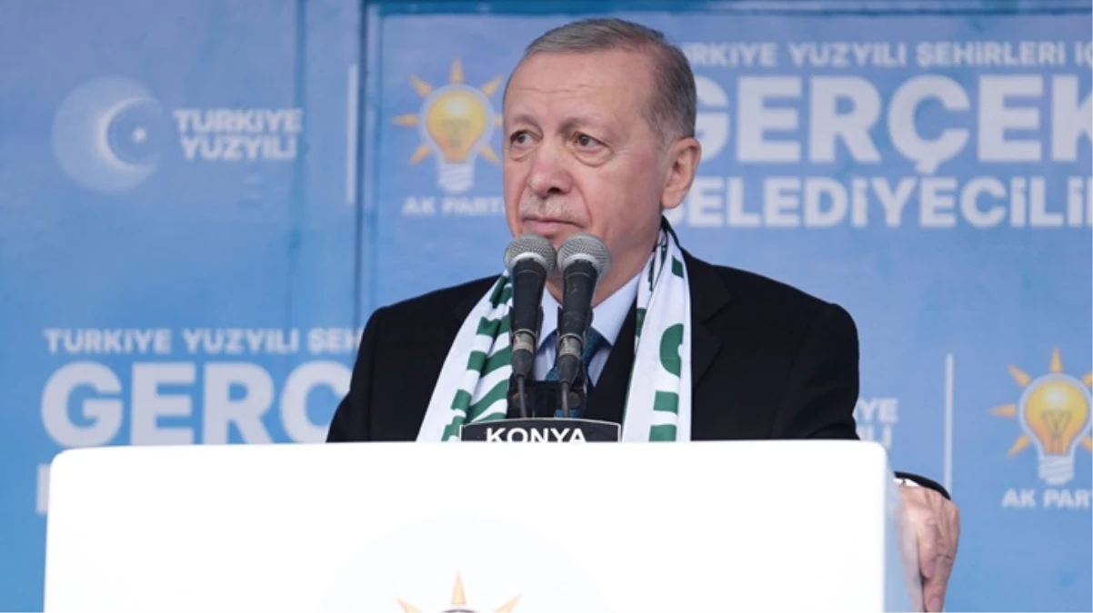 Cumhurbaşkanı Erdoğan, Konya mitinginde isim vermeden Yeniden Refah'a tepki gösterdi: Bu figüranların tek görevi var