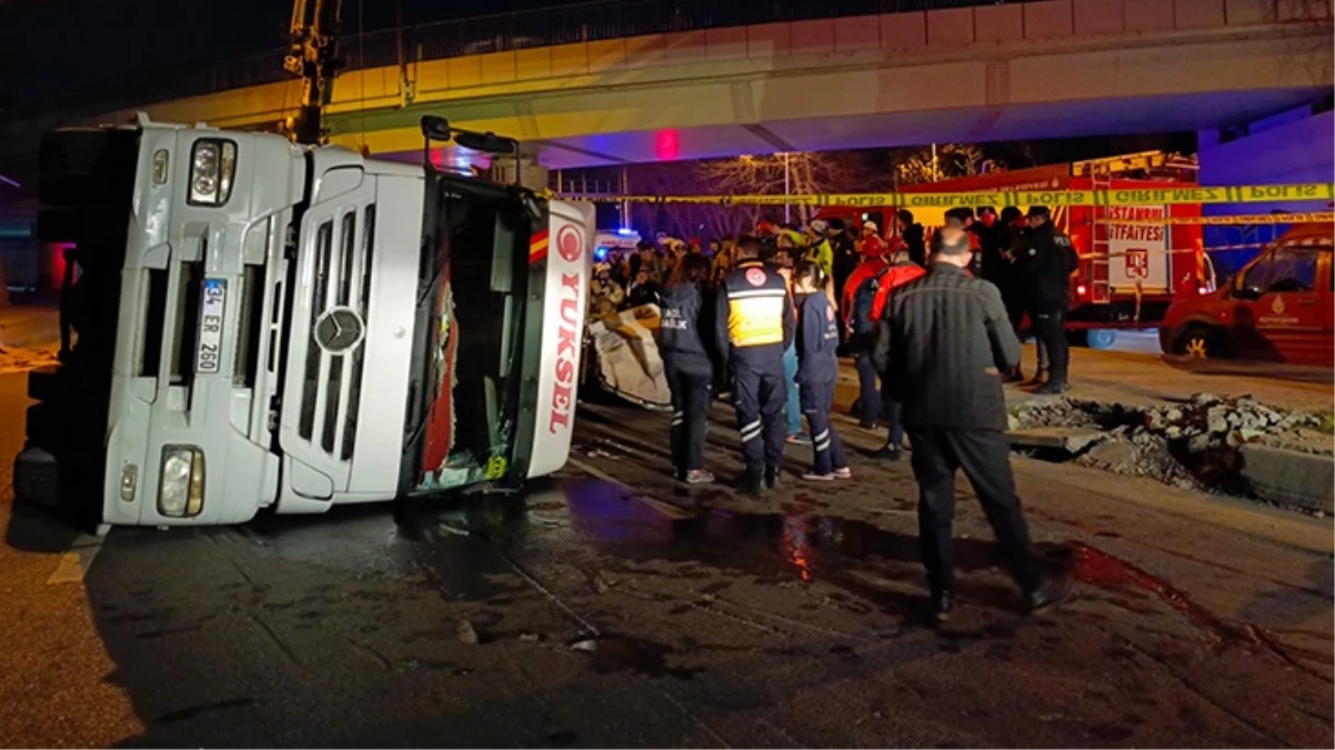 Bakırköy’de dorsesinin devrilmesi sonucu 4 kişinin ölümüne neden olan tırın sürücüsü tutuklandı