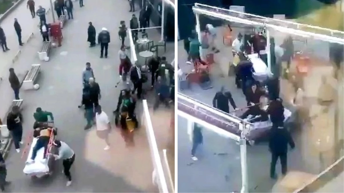 Denizli’deki hastane saldırısında yaşanan panik anları görüntülendi