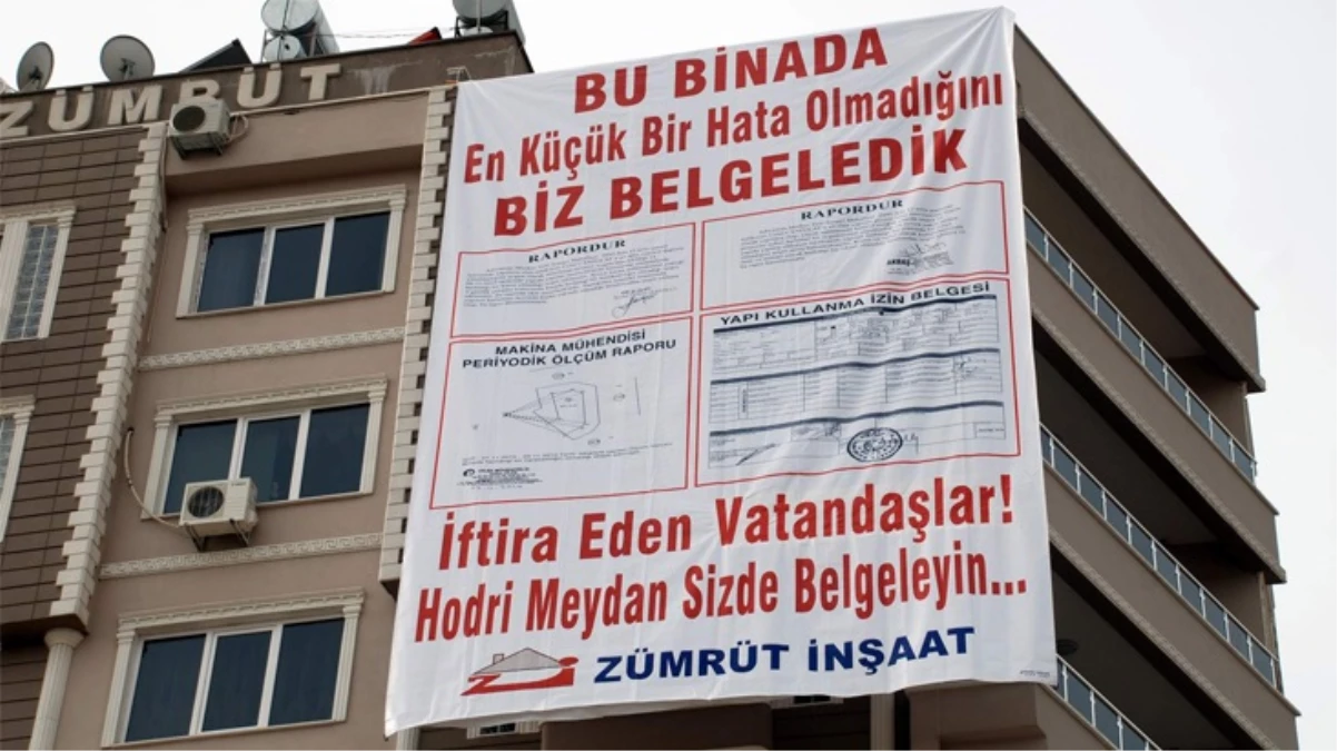 Depremde 37 kişiye mezar olmuştu! Müteahhidin 2010’da binaya astırdığı afiş ortaya çıktı