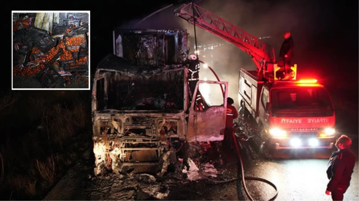 Edirne’de sınır kapısında bekleyen tırda yangın