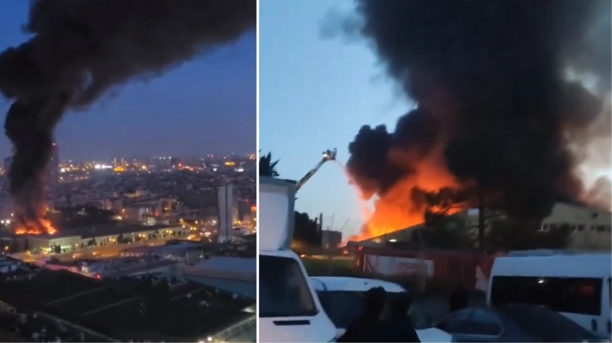 Küçükçekmece’de fabrika yangını! Mahsur kalan işçiler var