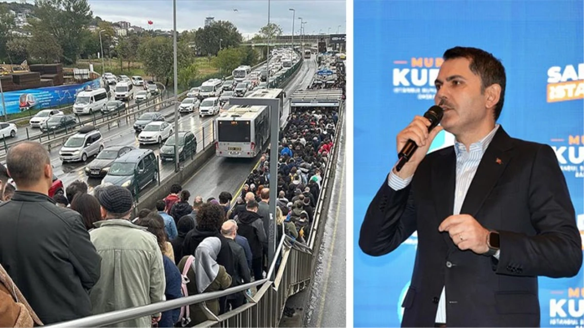 Murat Kurum, toplu taşımadaki yoğunluk üzerinden İmamoğlu’nu eleştirdi: Ben olsam istifa ederim