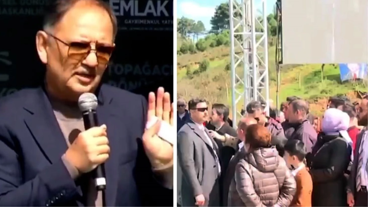 Özhaseki’den kentsel dönüşüm mağduru vatandaşa sert tepki: Mikrofonu atıp giderim