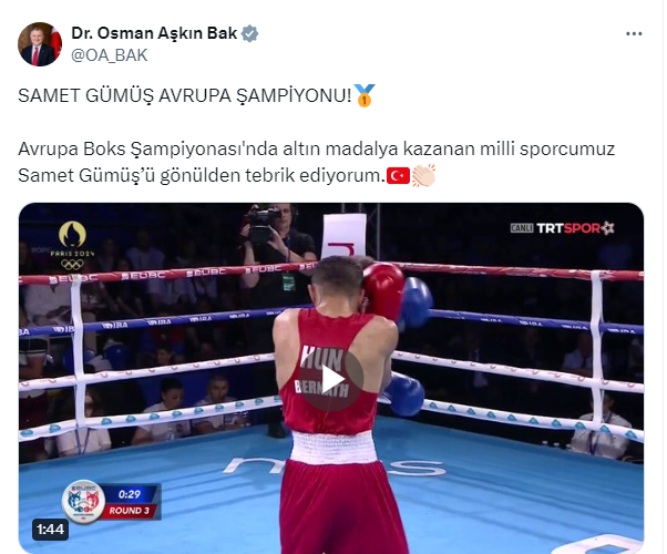 Samet Gümüş, Avrupa şampiyonu oldu