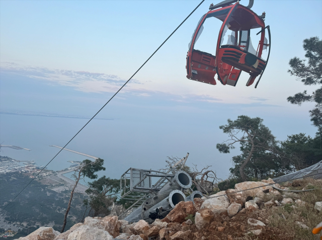 Facianın boyutu görüntülere yansıdı! Antalya'daki teleferik kazasında kurtarma çalışmaları sürüyor