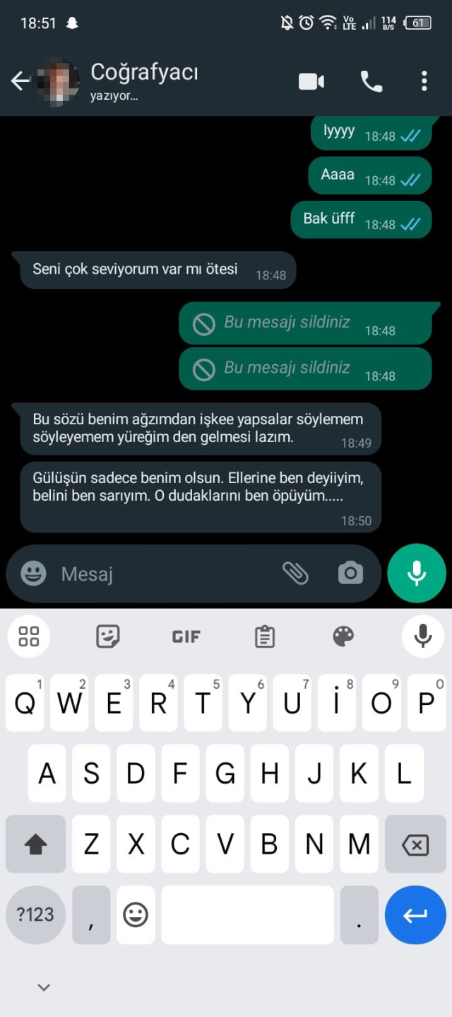 Öğretmenin, 14 yaşındaki öğrencisine attığı taciz mesajları ifşa oldu