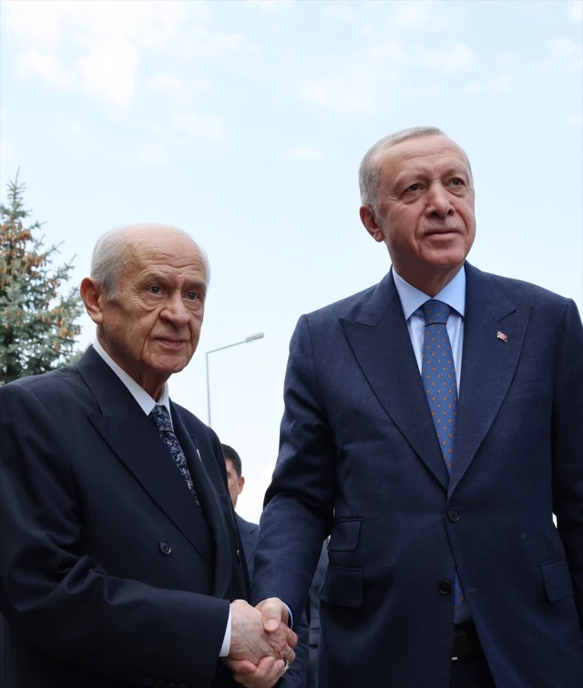 Cumhurbaşkanı Erdoğan ve MHP Genel Başkanı Bahçeli, seçimden sonra ilk kez bir araya geldi