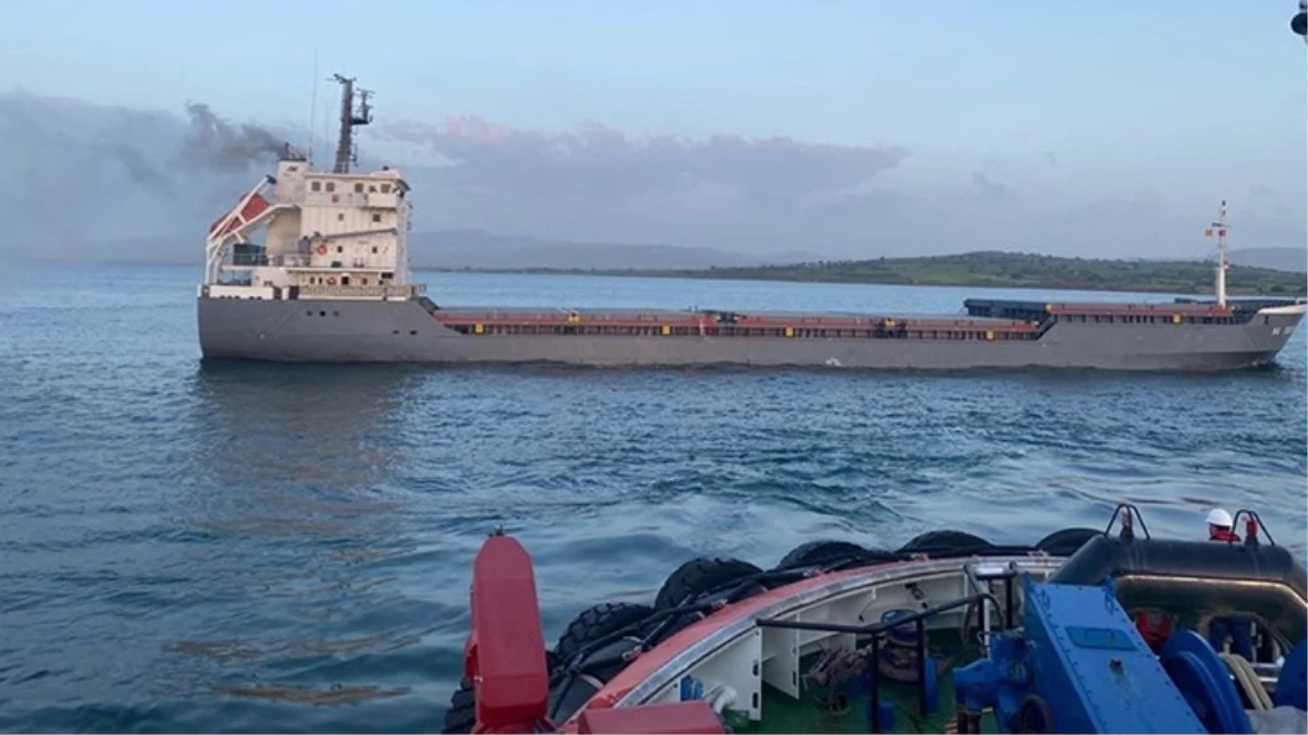 Çanakkale Boğazı'nda gemi yangını