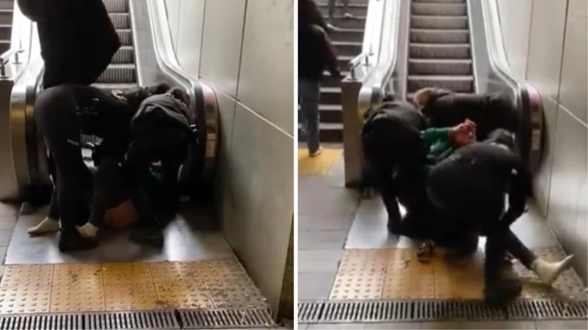 İstanbul'da akılalmaz olay! Metroda polise yakalanan kadın soyundu