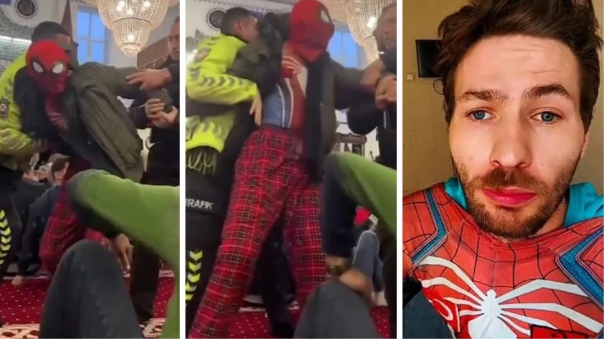 Camiden ters kelepçe ile çıkartılan Örümcek Adam’ın ilk sözleri: Ayağım alçıya alındı, yürüyemiyorum