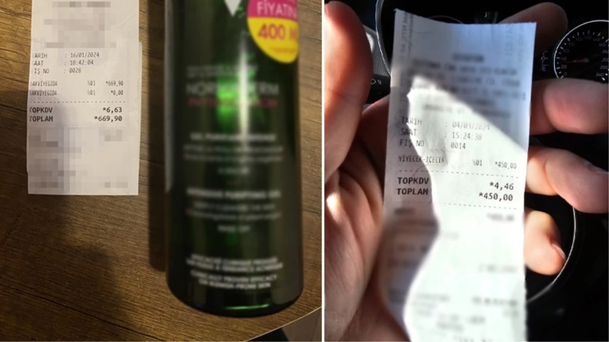 Gelir çok ama vergi ödeyen yok! Sosyal medyada paylaşılan fişler “Vay halimize” dedirtti