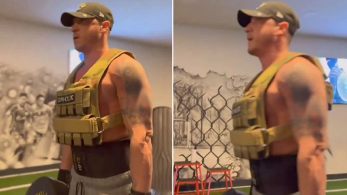 Kaldırdığı ağırlıkları görenler “Yok artık” diyor! Mesut Özil Plevne marşıyla spor yaptı