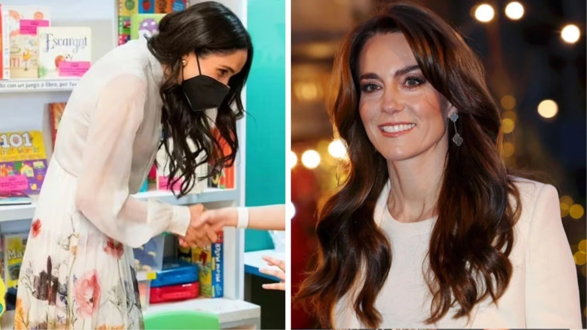 Meghan Markle çiçekli elbisesiyle dikkat çekti! Kate Middleton’a gizli mesaj mı yolladı?