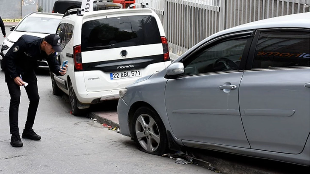 Polis her yerde onu arıyor! 11 aracın lastiklerini bıçakla patlatıp kayıplara karıştı