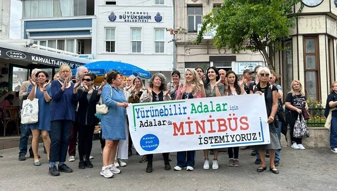Büyükada Halkı Minibüs İstemiyor: Protesto Düzenlendi