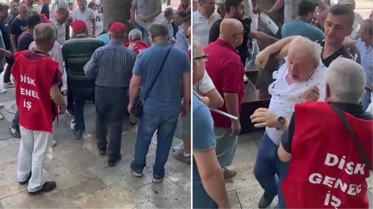 Denizli’de 1 Mayıs yürüyüşünde LGBT bayrağı açan kişiye saldırı