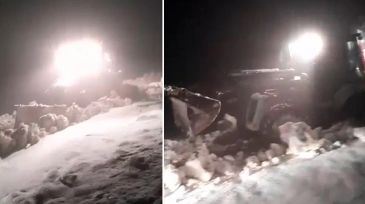 Muş’ta mayıs ortasında yağan kar yolları kapattı! 6 kişi mahsur kaldı