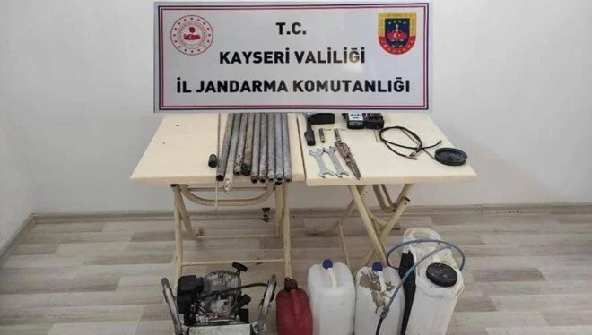 Kayseri’de Kaçak Kazıya Suçüstü: 6 Gözaltı