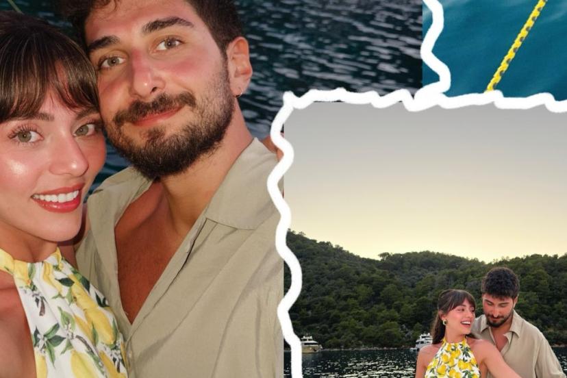 Oyuncu Sıla Türkoğlu sevgilisine poz verdi! Fotoğraf çok beğenildi