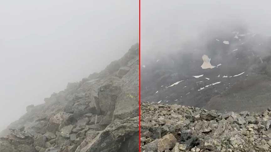 Kaçkar Dağı Zirvesine Kar Düştü