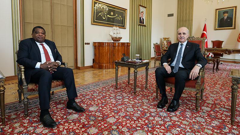 TBMM BAŞKANI KURTULMUŞ, PAB GENEL SEKRETERİ CHUNGONG’U KABUL ETTİ