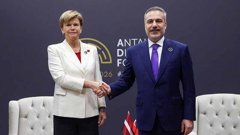 Antalya’da diplomasi trafiği: Bakan Fidan Letonyalı mevkidaşıyla görüştü
