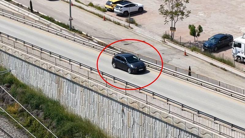 KAÇIŞ ÇABASI DRONA TAKILDI
