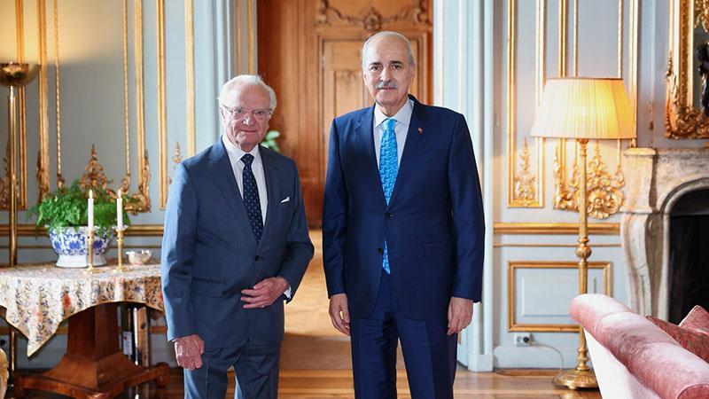 TBMM Başkanı Kurtulmuş’tan İsveç Kralı Carl 16. Gustaf’a Teşekkür