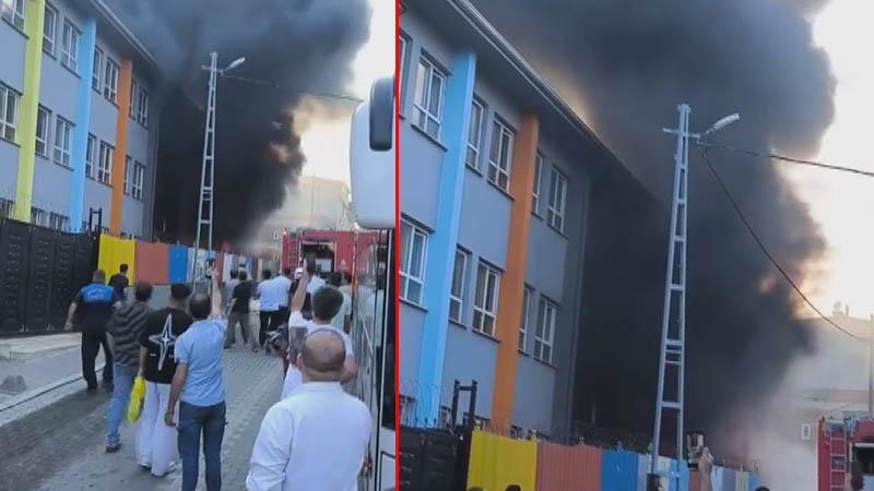 Pınar Mahallesi’nde Okul Yangını: İtfaiye Ekipleri Alevlere Müdahale Etti