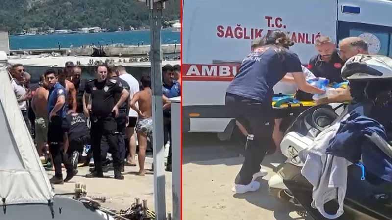 Tarabya Sahilinde Denize Giren Çocuk Akıntıya Kapıldı
