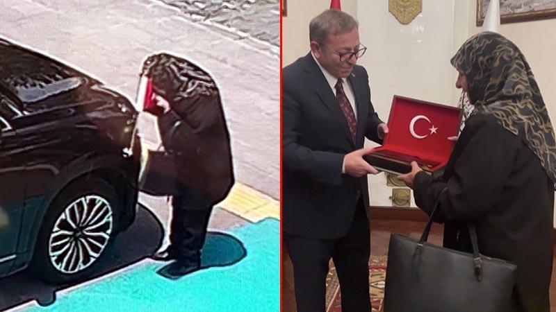 Kars’ta Türk bayrağını öpen Neriman Öztürk, Vali Ziya Polat tarafından ağırlandı