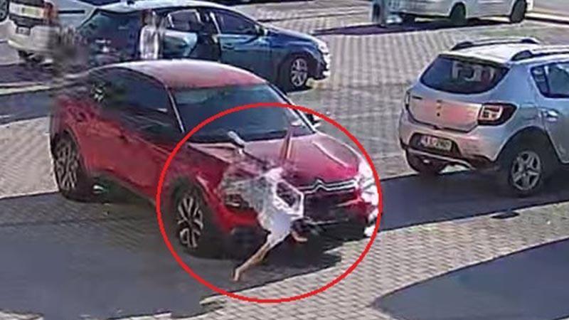 Bursa’da otomobilin çarptığı çocuk ağır yaralandı, kaza kameraya yansıdı