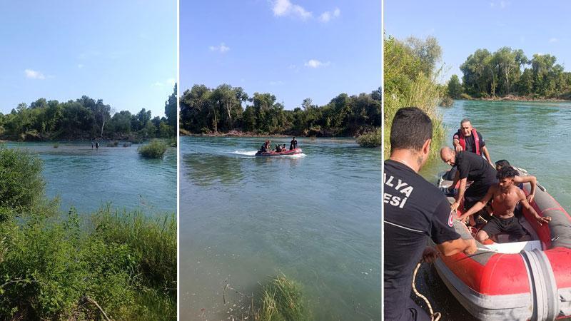 Manavgat Irmağı’nda Ölümden Döndüler: Barajdan Gelen Su 4 Kişiyi Mahsur Bıraktı!