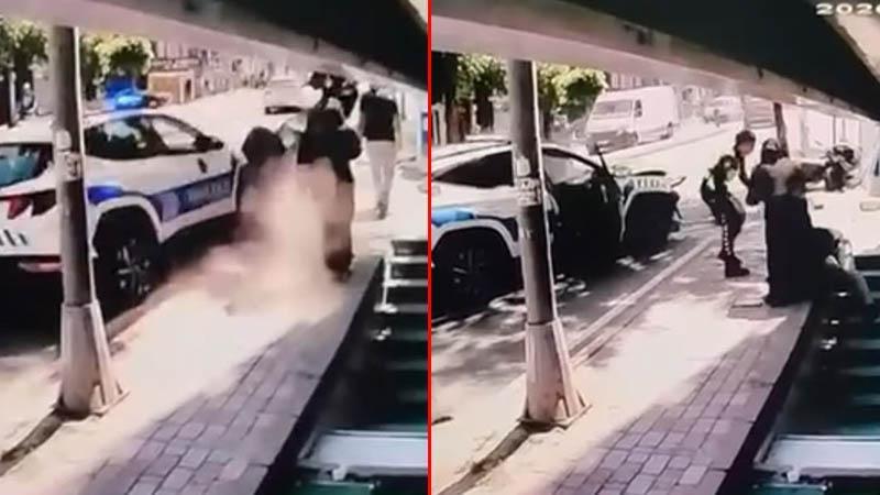 İstanbul’da polis aracı motosiklete çarptı: 3 kişi yaralandı