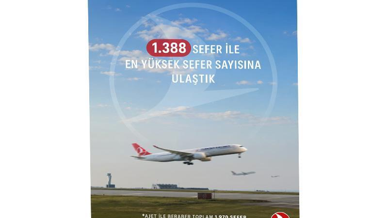 THY’den ağustos ayında peş peşe yolcu ve sefer rekoru