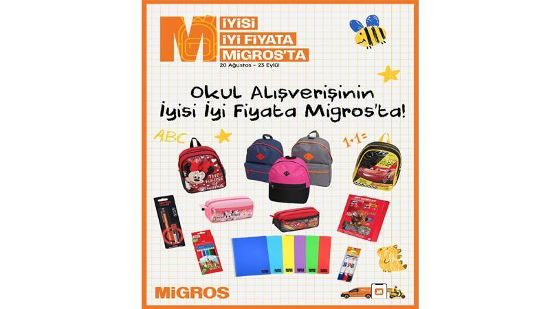 Migros’tan okula dönüş kampanyası: 700’ü aşkın kırtasiye ürünü raflarda